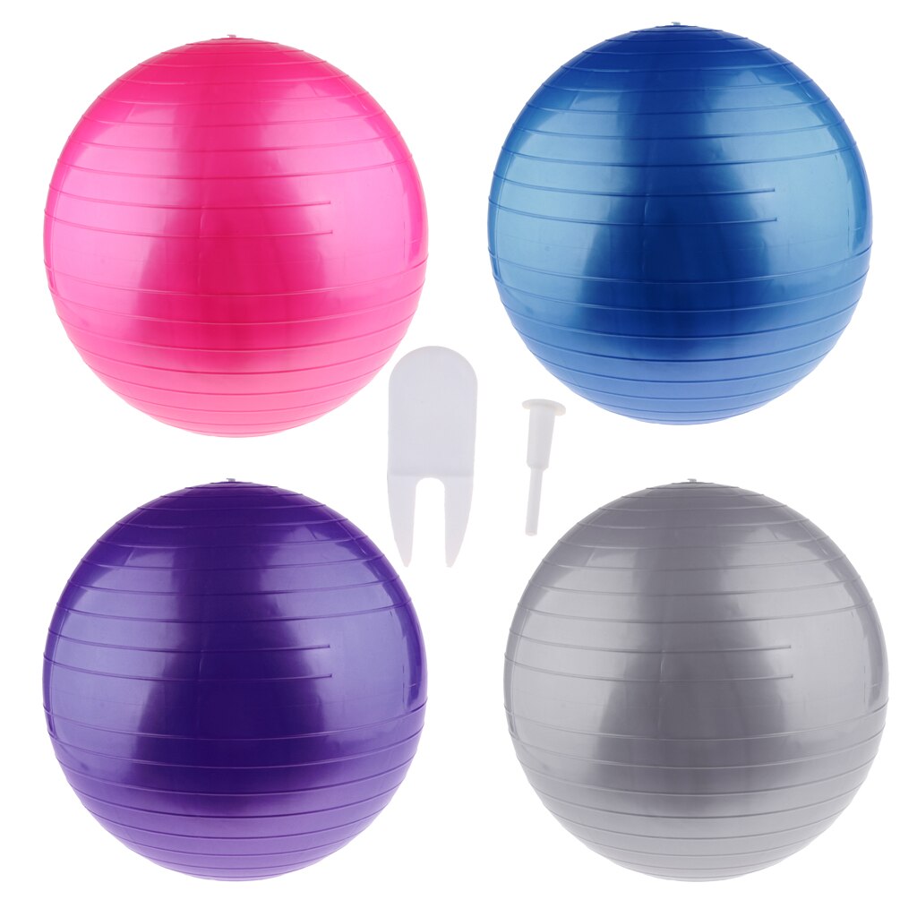 Anti-burst Yoga Ball Exercise Equipment for Workout Program at Gym, Home,Travel, Office