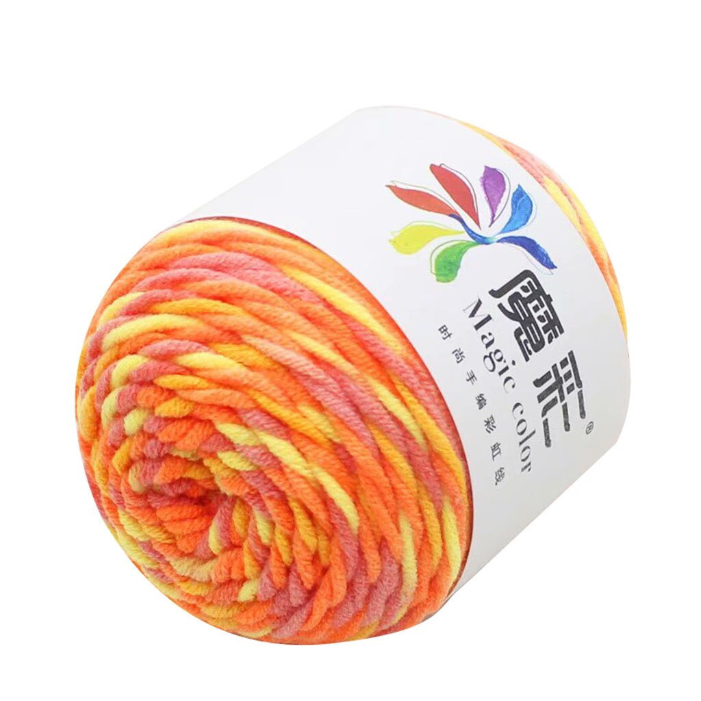 5 Strands Of Rainbow Plush Mink Cashmere Yarn Fine Hand-Knitting Thread For Woman Cardigan Scarf Suitable пряжа #3: H