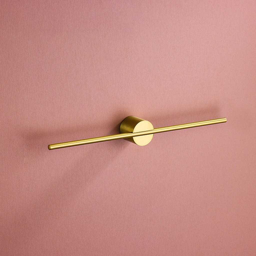 Wandmontage Handdoek Rail Zelfklevende Handdoek Bar Voor Balkon Badkamer Accessoires: Gold base 50CM