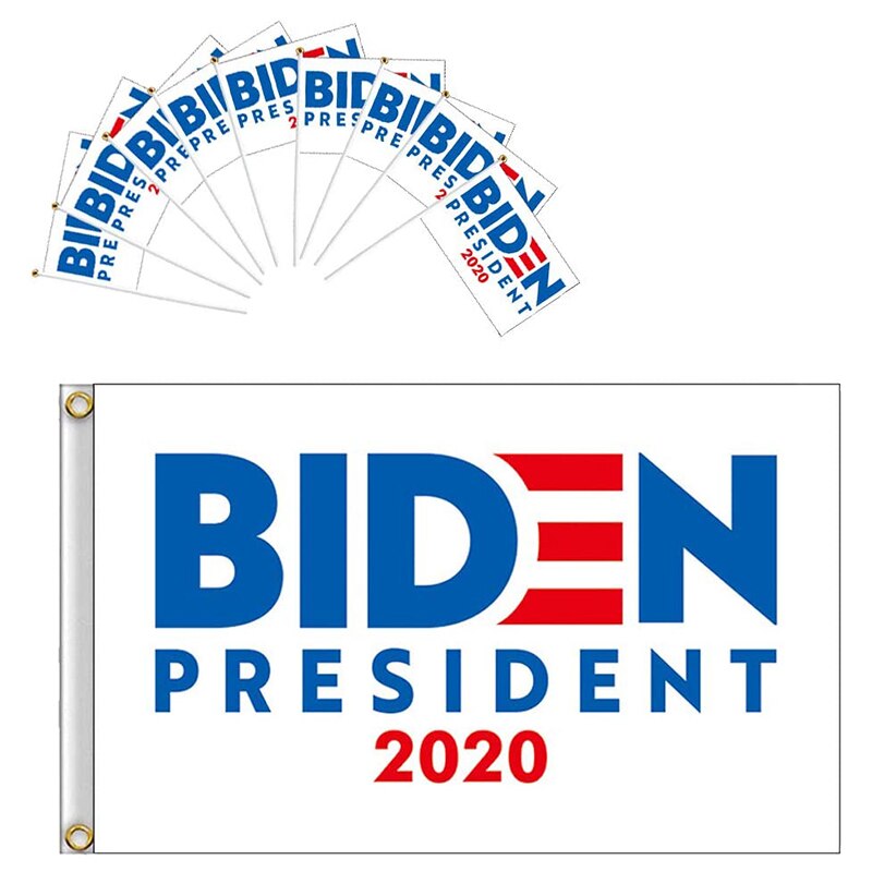 11PCS Presidential Hand-Waving Flags Suitable for Party Decoration Parades Election Day Celebrations: Default Title