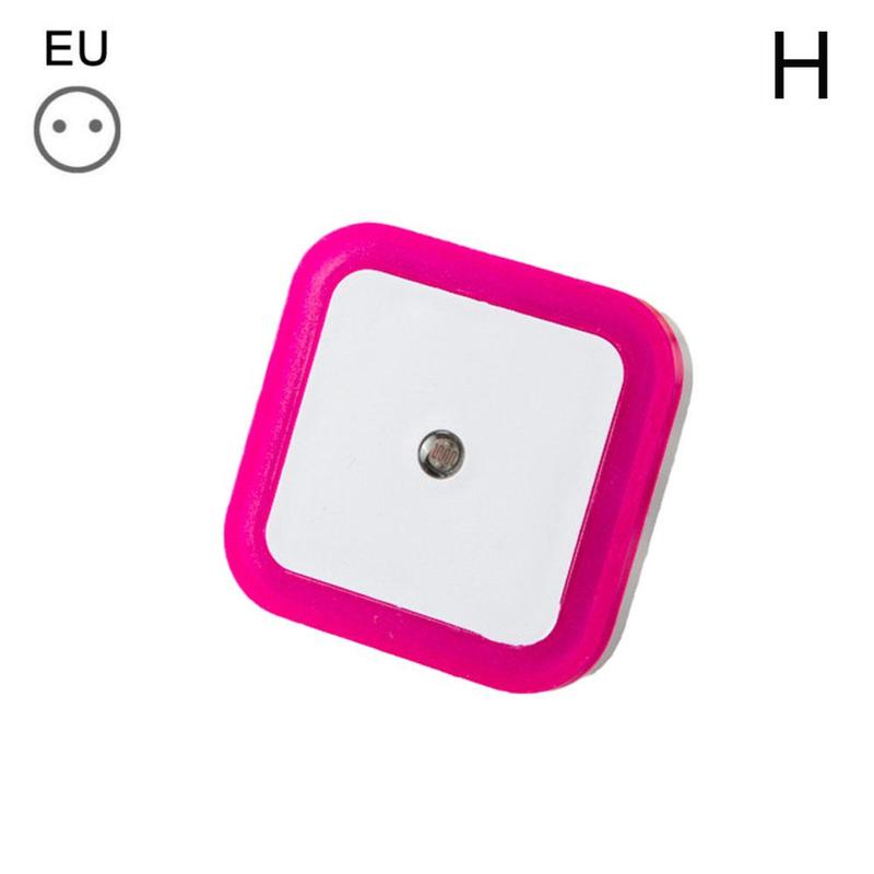 Led Sensor Controle Led Nachtlampje Lamp Wc Licht Nachtkastje Ons Backlight Eu Lamp Baby Plug Slaapkamer Lamp Controle Muur licht Z1X2: Eu Rose red