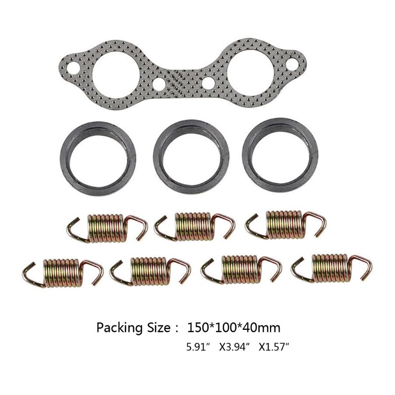 Kit de reconstrucción de resorte de junta de rosquillas de tubo de escape UTV, para Ranger 800 700 6XDB