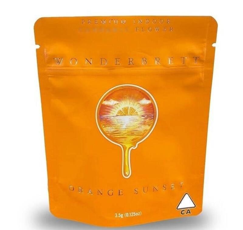 9 Types Wonderbrett Bags 3.5g Soft Touch Skin Mylar Bags Oz Kush Black Orchid Childproof Smell Proof Bags Cookies Bag For Dry He: Orange Sunset