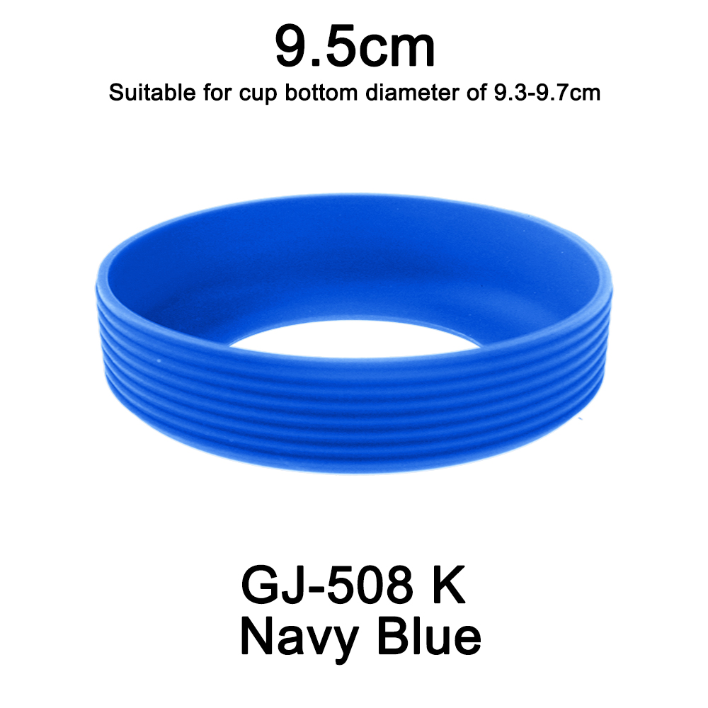 1pc diâmetro 9.5cm 24g rosqueado copo de silicone macio capa inferior resistente ao desgaste anel manga anti deslizamento boa dureza elástica: Borgonha