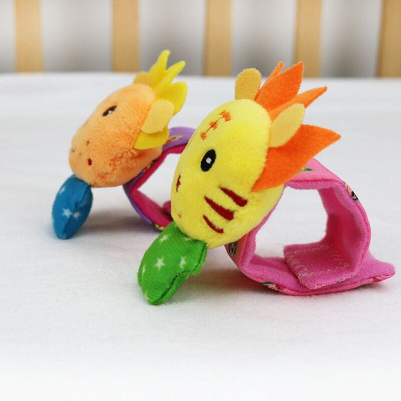2 teile/los Baby Handgelenk Glocke Fuß Socken Gefüllte Nette Plüsch Tier Spielzeug Handbell Weichen Beschwichtigen Spielzeug Entwicklungs Kinder Infant
