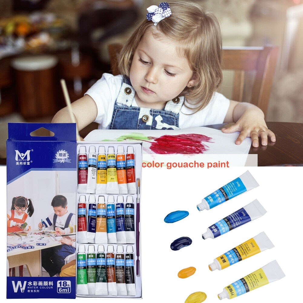 18 Colors Tube Oil Paint Sets Colors Oil Paint Can... – Vicedeal