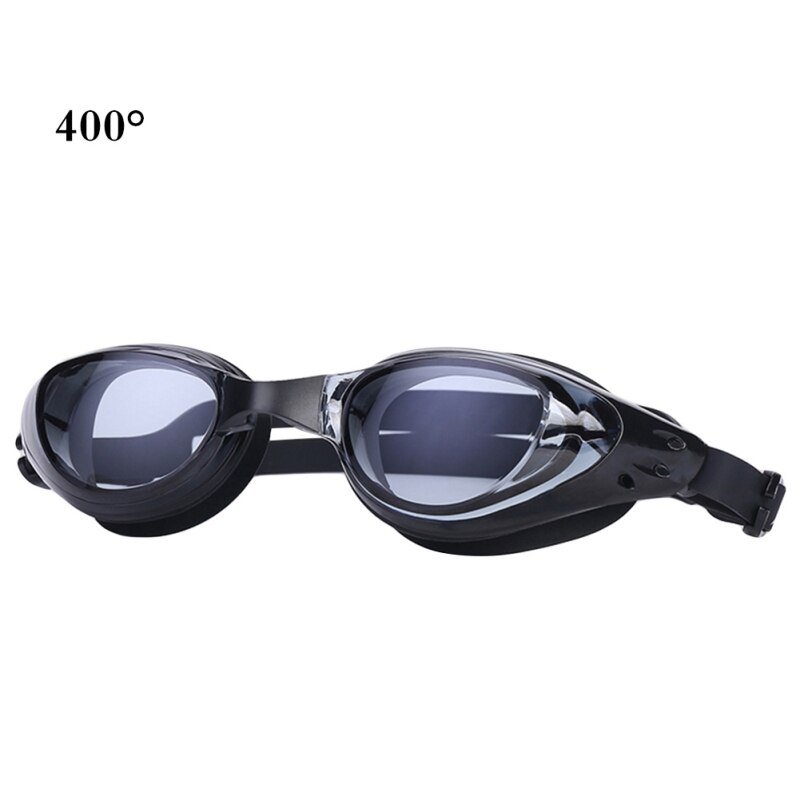 Zwembril siliconen anti-condens uv-bescherming waterdicht dioptrie zwembril bril volwassenen bijziendheid zwembril: Blauw