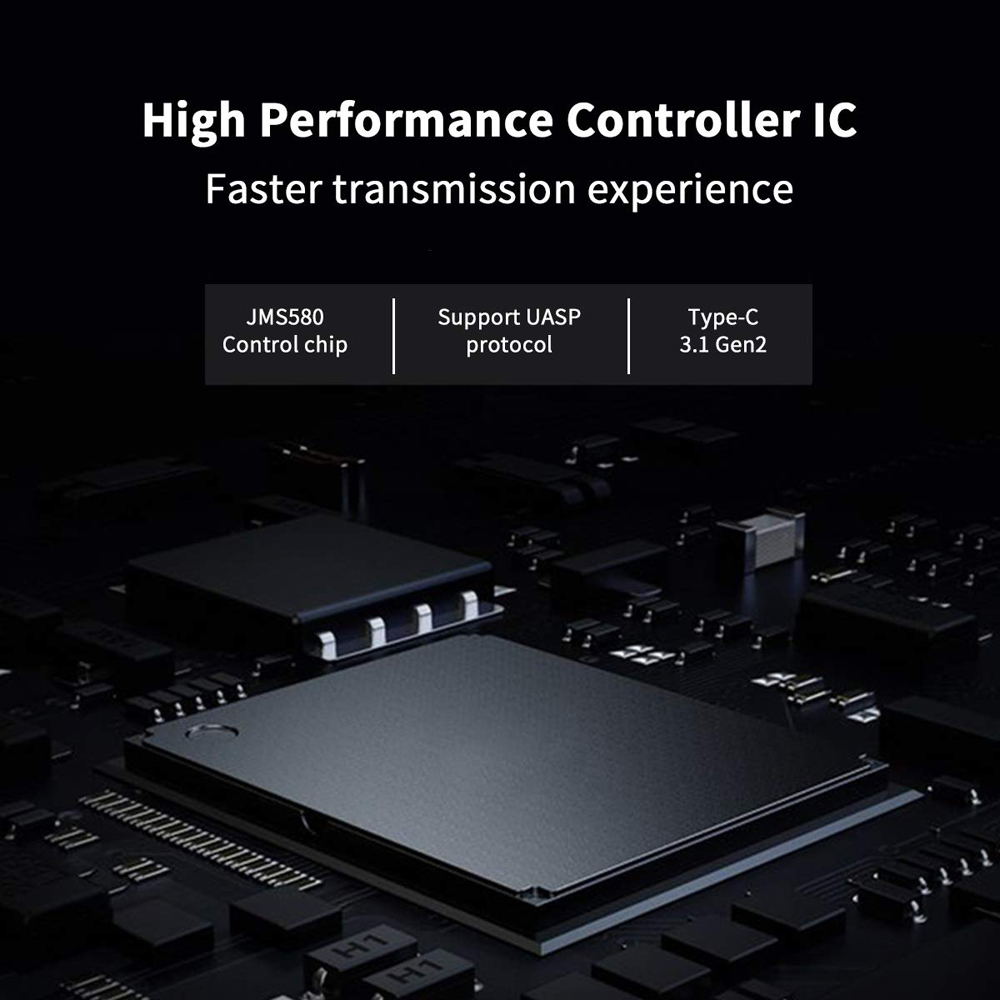 SSK Aluminum M.2 SATA SSD Enclosure Type-C External SSD Adapter Tool-Free Support UASP Trim for M.2 NGFF B Key/B+M Key PC Case