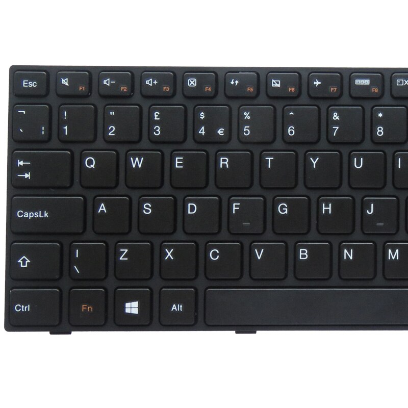 YALUZU reino unido teclado del ordenador portátil para LENOVO ideapad 100-15 100-15IBY 300-15 B50-10 reemplazo teclado de NOTEBOOK negro