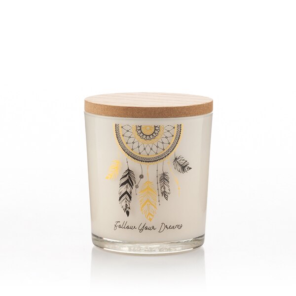 Bougie parfumée Mandala attrape-rêve | Bougie parfumée