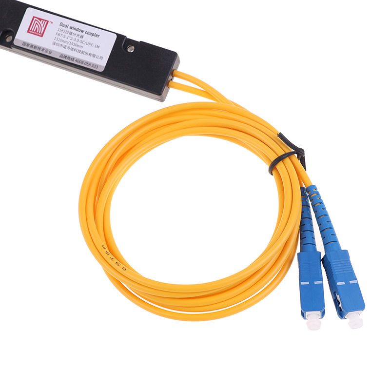 PLC Splitter SC APC 1X2 PLC Singlemode Fiber Optische Splitter SC/UPC PCL Splitter Interne Computer Kabel Mouw: Default Title