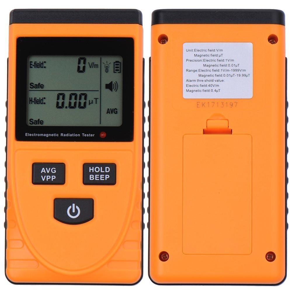 Digital LCD Electromagnetic Radiation Detector Meter Dosimeter Tester Counter built-in electromagnetic radiation sensor