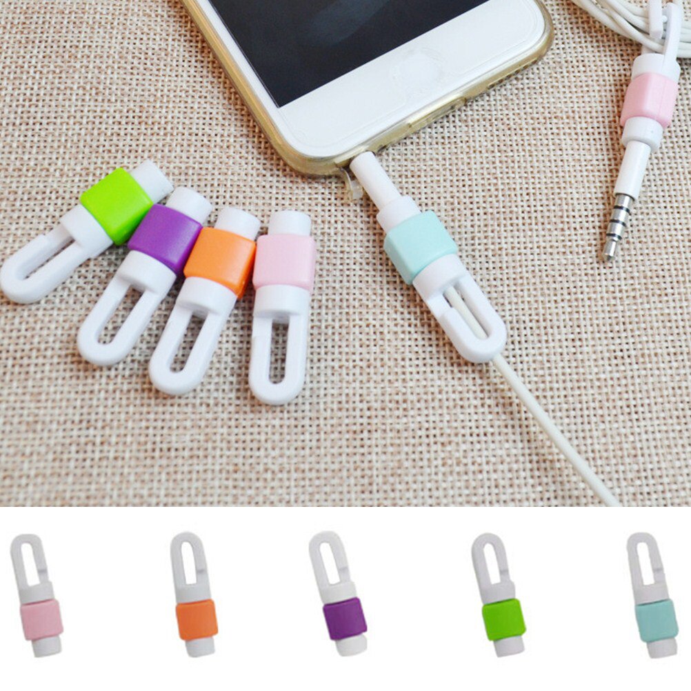 Protecteur de câble de chargement de téléphone, 5 pièces/lot, Protection de câble USB, pour iphone, Samsung, casque d'écoute