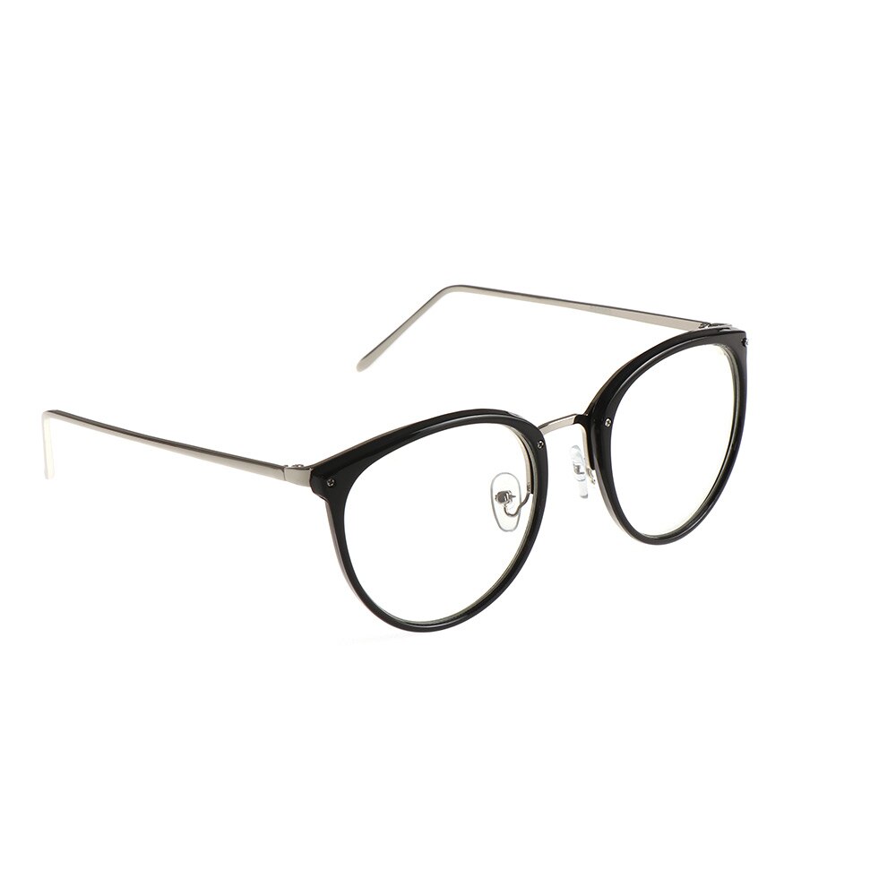 Retro Cat Eye Glasses Frame Faceted Crystal Eyeglasses Can Be Equipped with Myopia Glasses Vintage Women Eyeglass Frame: Type 3- black