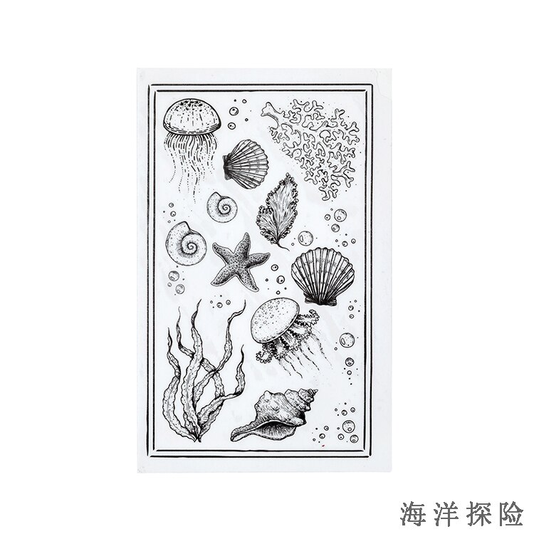 Retro Plants Leaves Flower Butterfly Decoration stamp rubber stamps for scrapbooking stationery DIY craft standard stamp: 2