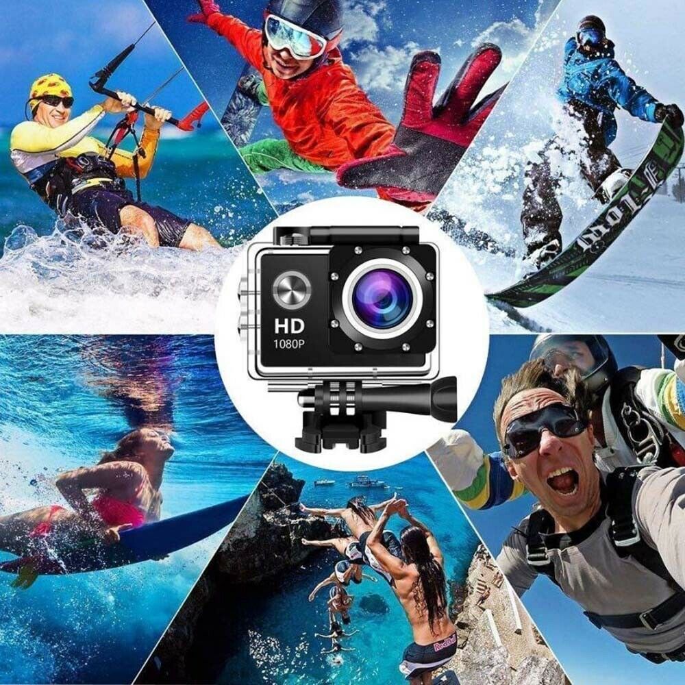 2 inch Ultra HD 1080P Action Camcorder Sports DV Camera DVR Under 30M Waterproof