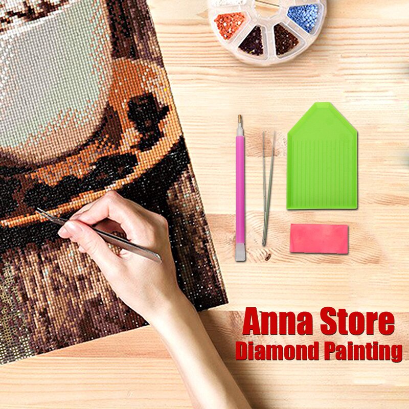 Hel firkantet/rund boremaskine 5d gør-det-selv diamantmaleri "dyr hjort" 3d broderi korssting 5d rhinsten boligindretning