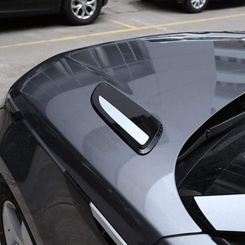 Bil udvendigt hætte udluftningsudløb vingekant til range rover velar biltilbehør sølv