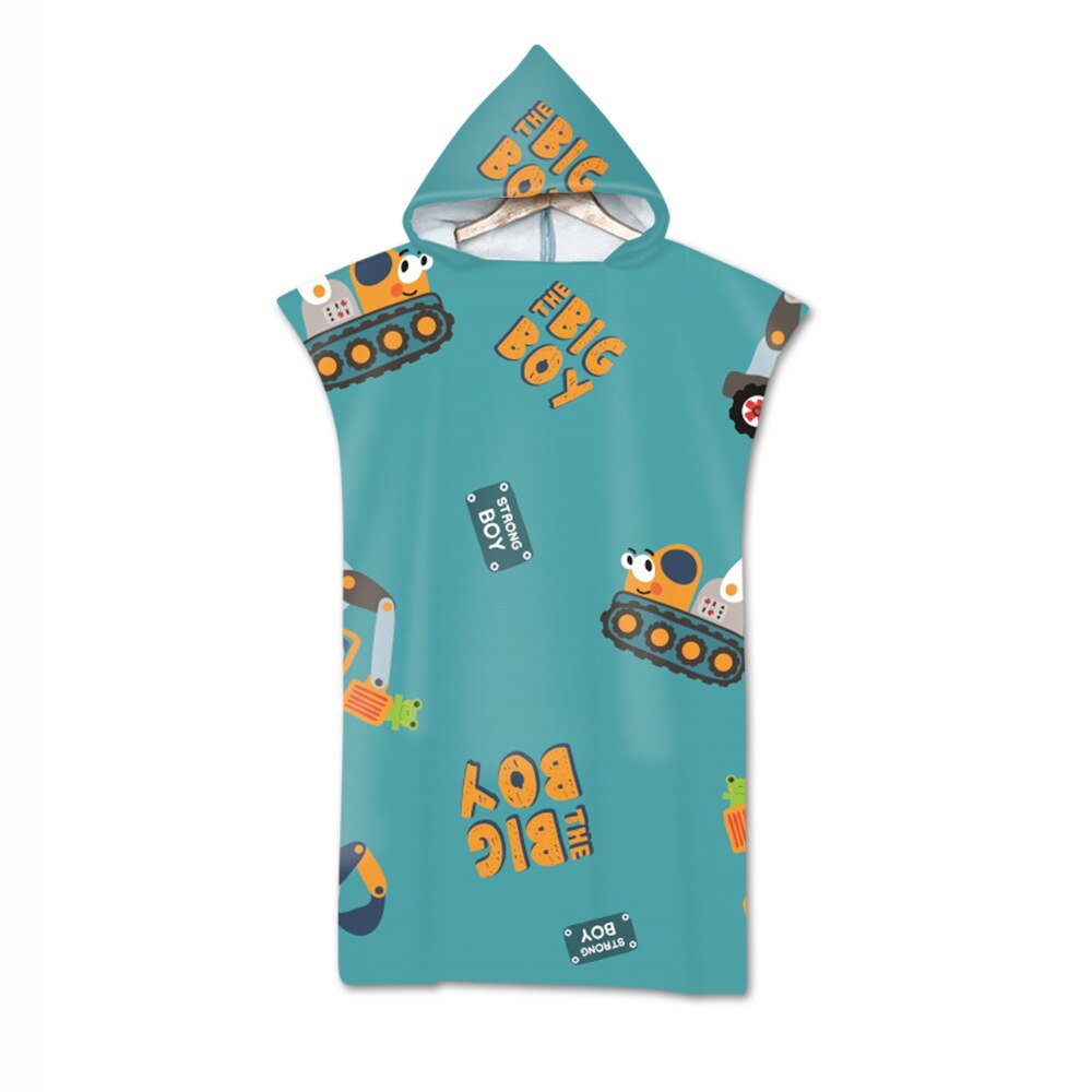 Microfiber Gedrukt Hooded Strandlaken Voor Volwassenen Quick Dry Zwembad Poncho Badhanddoek Met Mantel Badjas: violet