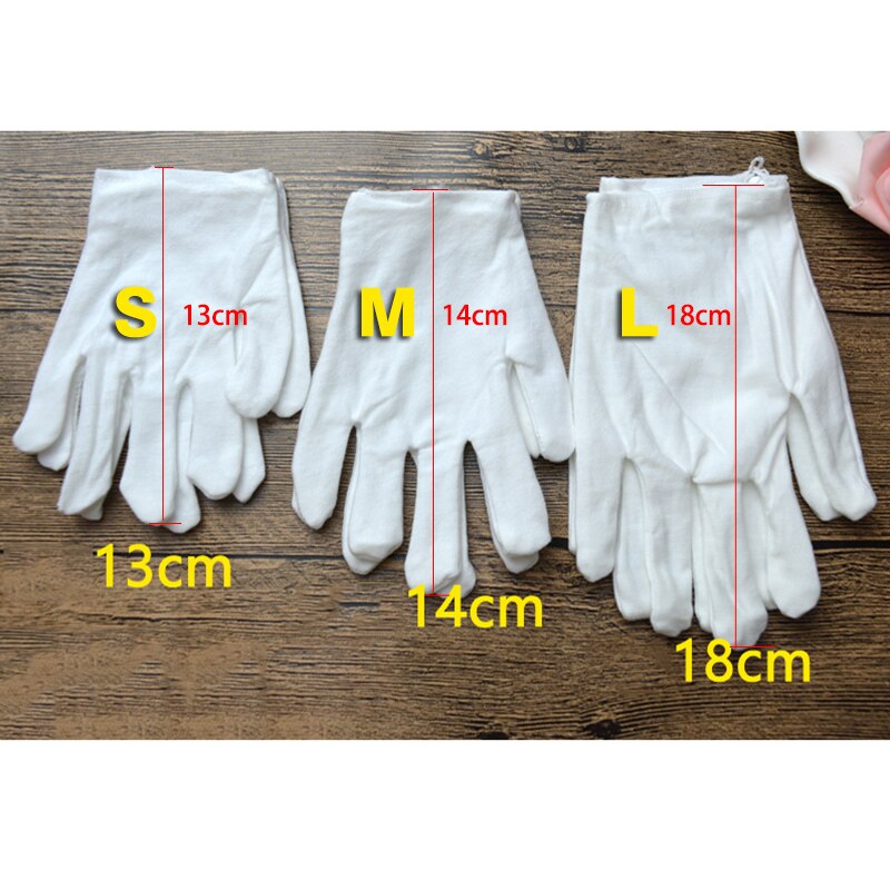 20 Paren/partij Kinderen Witte Handschoenen Dunne Katoenen Kids Handschoen Voor School Groep Dans Gymnastiek Tonen Prestaties