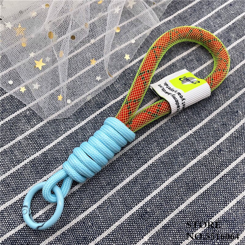 Mode Fluorescerende Kleur Lanyard Strap Voor Sleutels Label Tij Cool Telefoon Case Voor Iphone Rugzak Leuke Hand Bandjes Korte Touw: D03