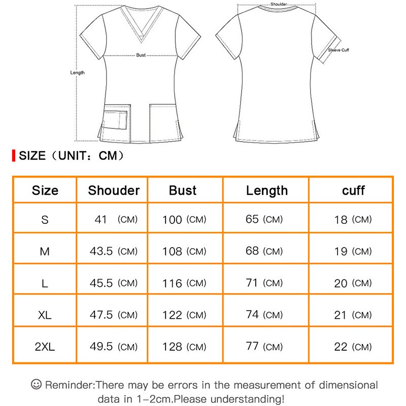 Kvinnliga vårdpersonal arbetskläder unisex vårduniform kvinnor scrubs tops uniformer kläder tecknat print scrub tops kostym
