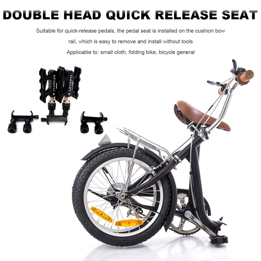 Bicycle Quick Release Pedal Folding Road Bike Holder Adapter Mountain Bicycle Parts Accessories for Brompton MKS Aceoffix