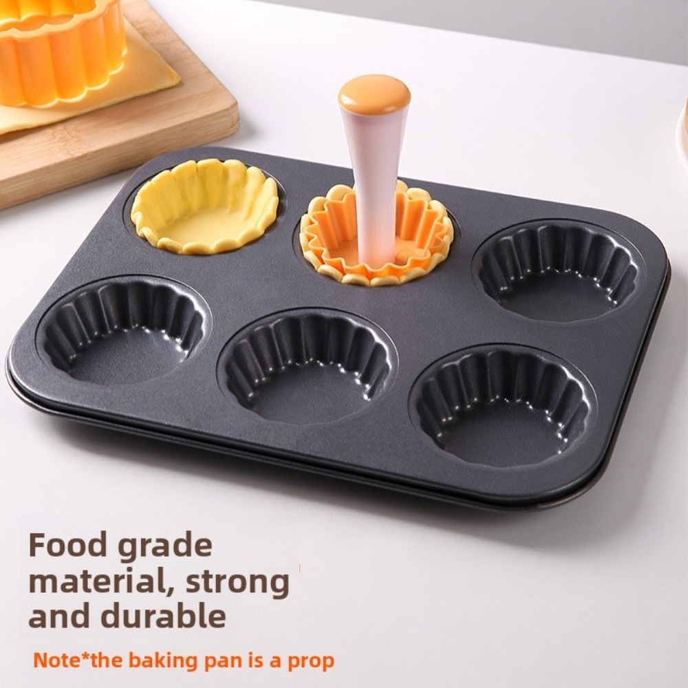 Tart Shells Mold Set Pastry Tamper Plastic Mini Tart Tamper Round Tartlet Tarts Shell Maker Baking Tools