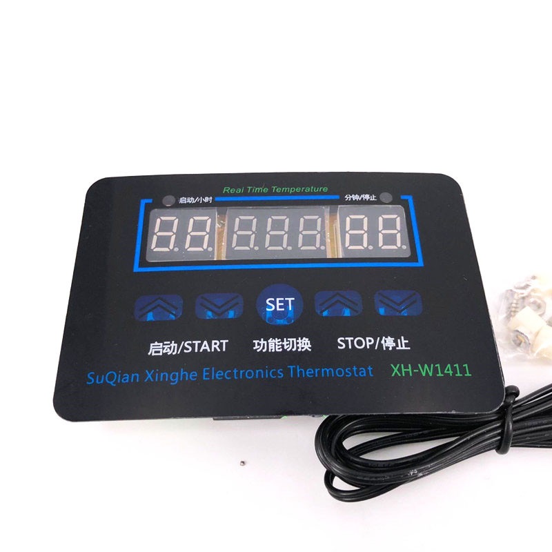 XH-1411 W1411 AC110-220V Digitale Temperatuur Controller Drie Windows Display Multifunctionele Temperatuur Schakelaar DC12V