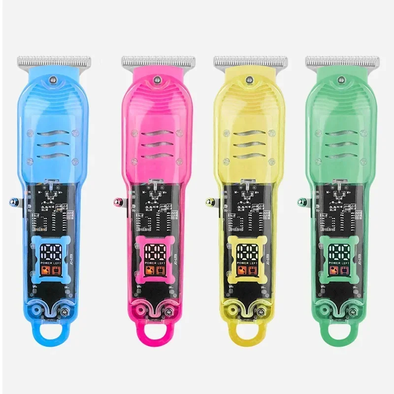Hair Cut Machine Rechargeable Hair Clippers Transparent Clippers Electric Hair Trimmers Shaver for Men Cordless