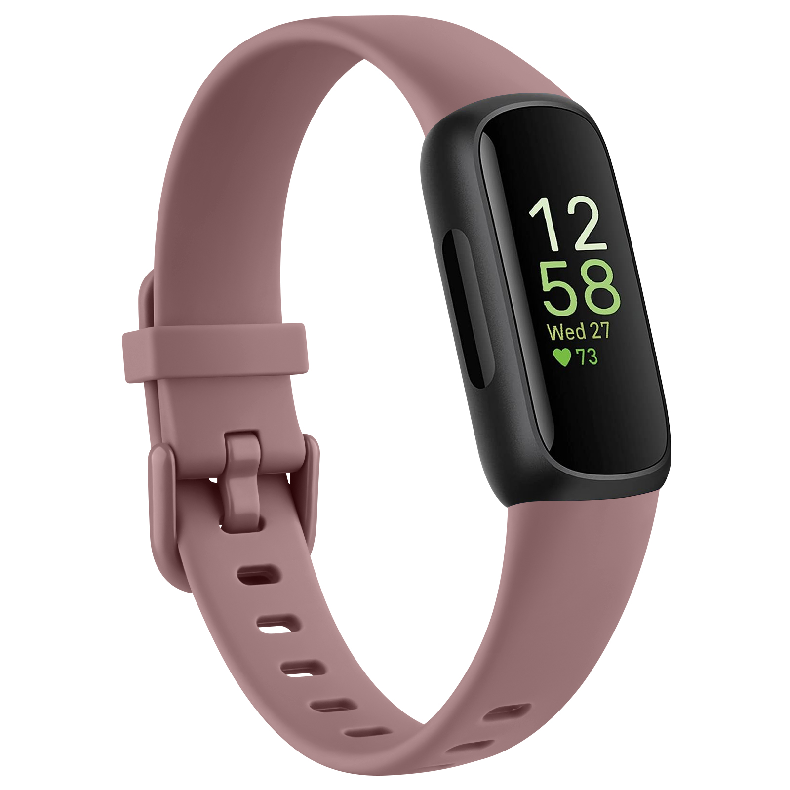 Correa de silicona suave para Fitbit inspire 3/inspire 2, correa de reloj ajustable, pulsera para Fitbit inspire 2 3: Verde negro / 14 mm