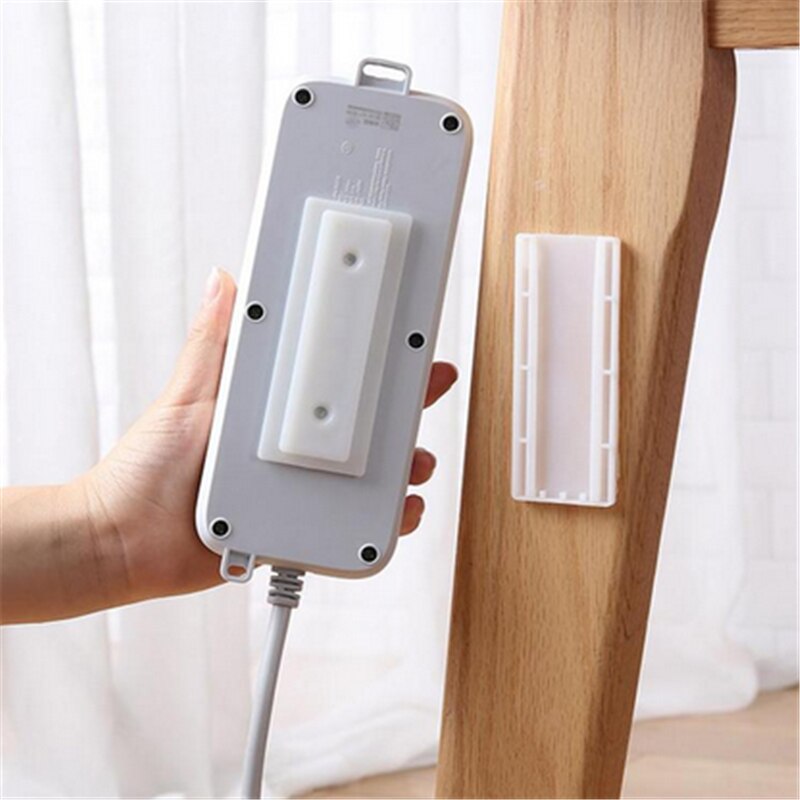 Plug Sticker Holder Wall Fixer Power Strip Holders Storage Sockets Wall Holders Shelf Stand Holder Plug Hook