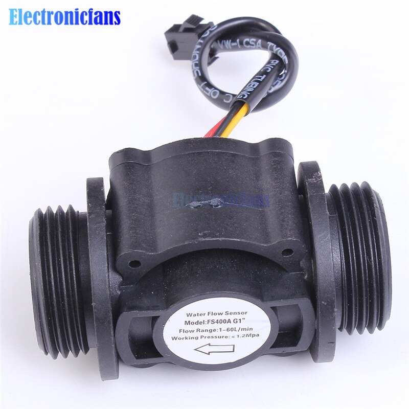 DN25 Water Level Liquid Flow Sensor Flow Sensor Water Controller Dc 5-24V Puls Hall Flowmeter Voor Flow meting Apparaat