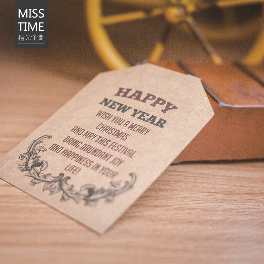 30Sheets/Set Retro Series Merry Christmas Postcard DIY Greeting Wish Cards Message Card