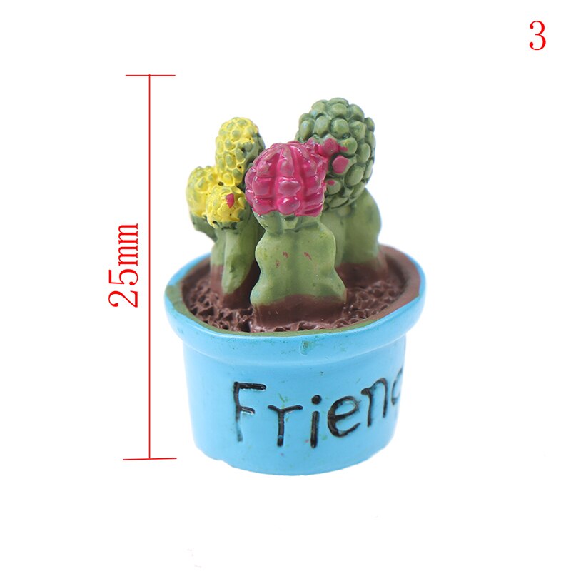 Dollhouse Succulent Plant Office Resin Desktop Birthday Flower Home Decor Craft DIY Miniature Ornament Furniture Toys: 3