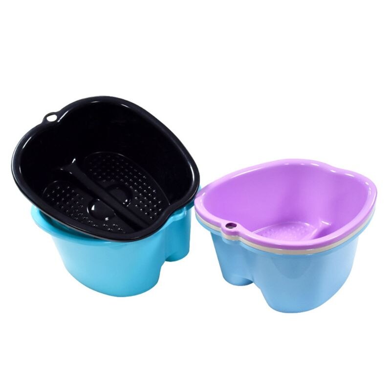 Bañera de hidromasaje para pies, Cubo de lavabo grande para remojo de pies, desintoxicación y pedicura, masaje, 3 colores