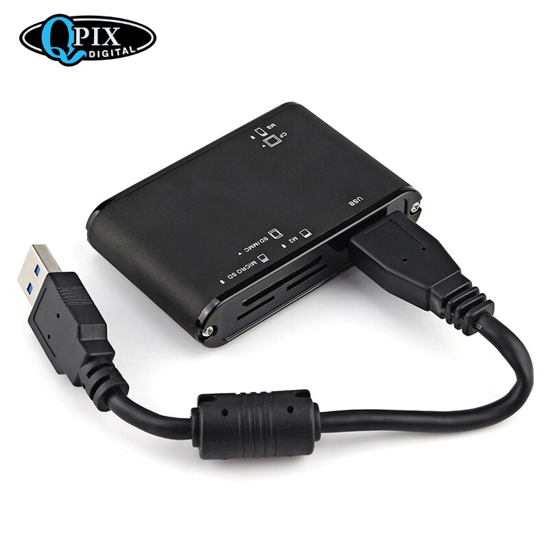 All In One Card Reader Writer Universal USB 3.0 Multi Smart Card Reader SDXC / SDHC / CF High-Speed Memory Cards Reader
