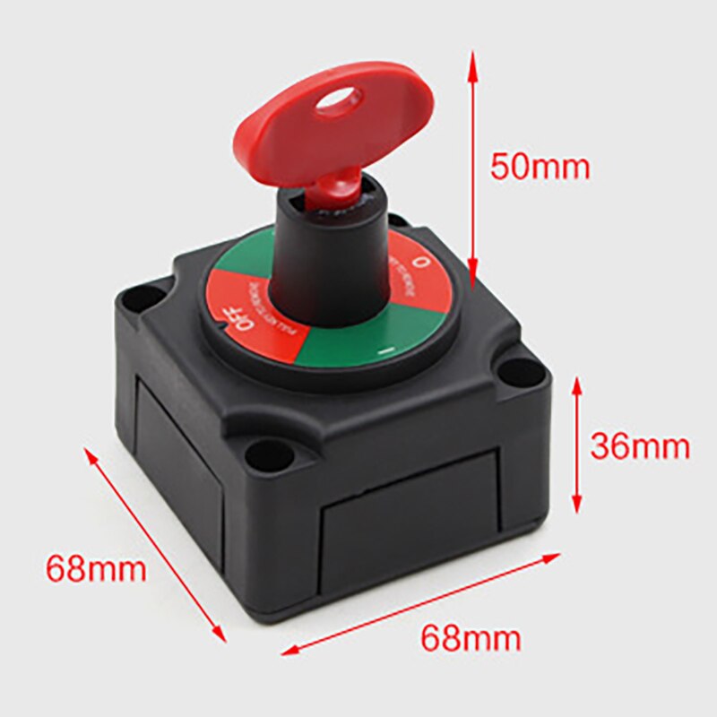 Battery Disconnect Switch Master Shut Off Switch 12V 24V 48V for Marine Boat RV Waterproof Battery Isolator Switch