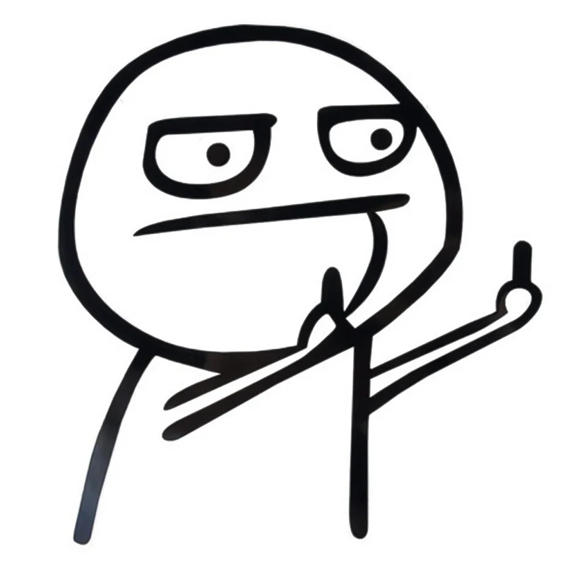 10.5x12cm Funny Car Stickers Middle Finger Styling Auto Windshield Door Trunk Sticker Decals Car Accessories Exterior: black