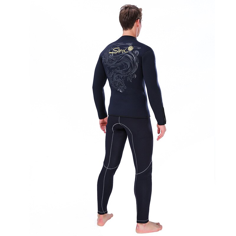 5mm kurtka nurkowa Scuba kombinezon neoprenowy mężczyźni zagęścić ciepłe Freedive pianka do nurkowania Surf łowiectwo podwodne kombinezon do nurkowania spodnie nurkowanie kombinezon