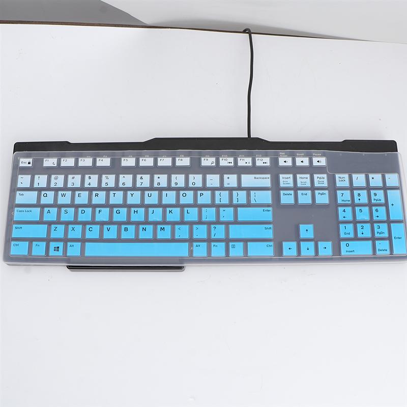 Hight Silicone Keyboard Protective Cover Keyboard Stickers Skin Cover Keycaps For Dell KB216 Wired Keyboard