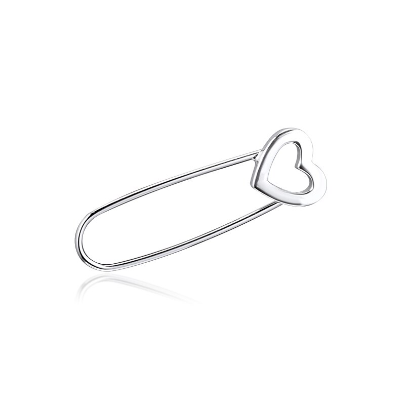 100% 925 Sterling Silver Jewelry Signaure Me Safety Pin Brooch