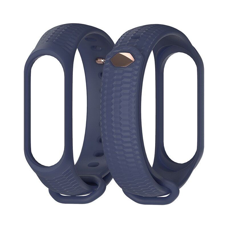 Mi Band 4 Strap Wrist Bracelet for Xiaomi Mi Band 3/4 Silicone Wristbands Correa Miband 3 Accessories: Midnight Blue