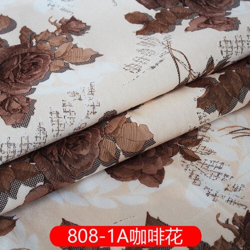 Wide 57" Short Pile Velour Printed Velvet Upholstery Sofa Fabric By the Yard Plaid Pastoral Cloth Diy Pillow Case Material: 1A