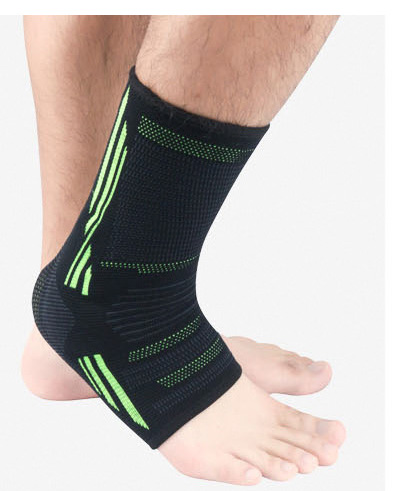 1 Stck Silikon gepolstert Knöchel Ärmeln Unterstützt FußBall fußBall Lauf Gestrickte Kompression Knöchel Fuß Anti Verstauchung Kieselsäure Gel Pad: Grün / Pro Größe 44-47