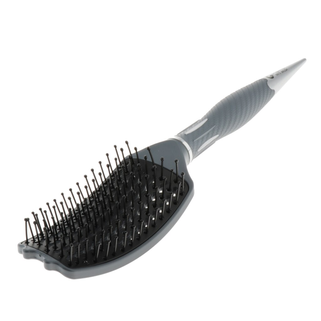 Nylon Rat Tail Large Curling Paddle Brush for Detangling Volumizing Blow Drying