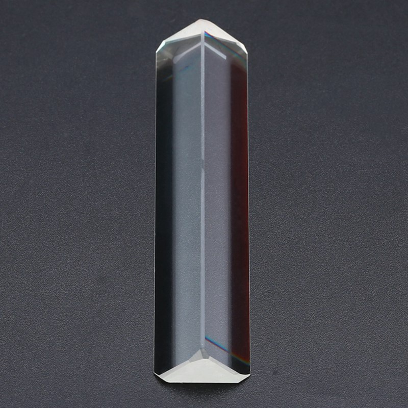 Long Rectangular Prism for Home Decor Triangular Prism Teaching Optical Glass Triple Physics Light Spectrum G08