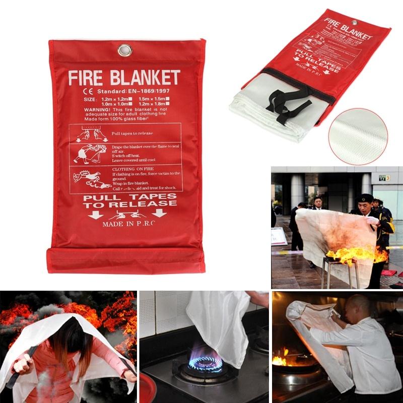 VERZEGELDE HOME SAFETY FIRE DEKEN BESCHERMING 1 M X 1 M