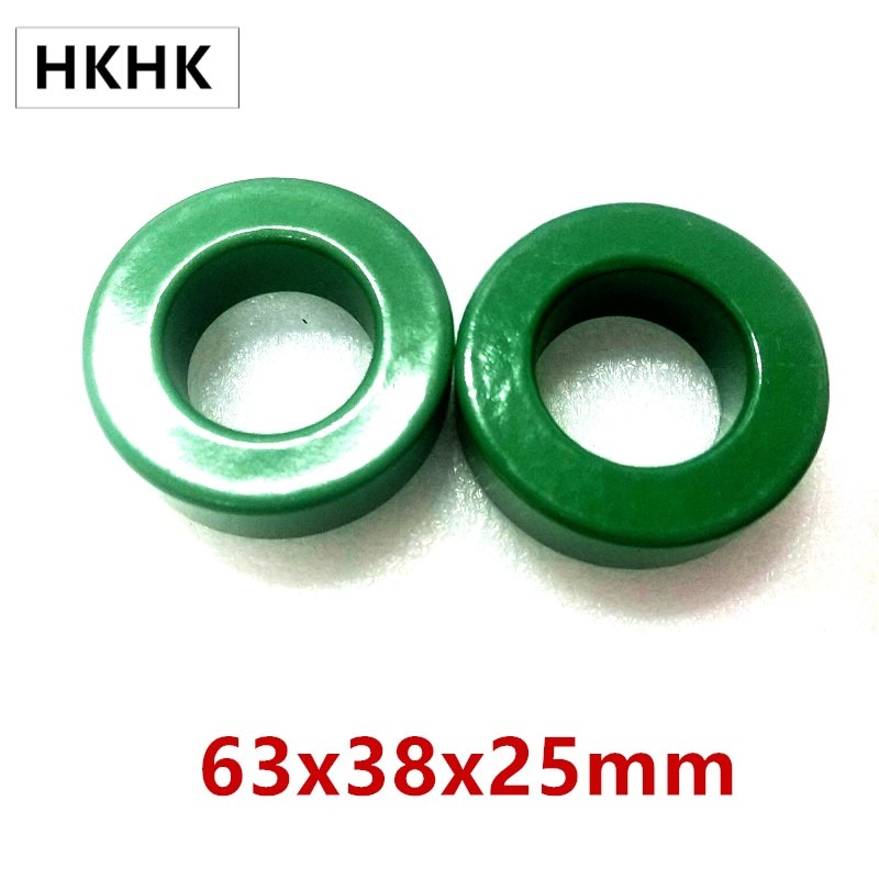 Transformador toroidal de núcleo de ferrita de 63x38x25mm, cable de X 1 pulgadas, filtro de ruido, gargantillas de ferrita, agujero de ferrita toroide de 38mm