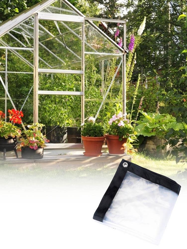 Clear Waterproof Cover Tarp PVC Rainproof Plastic Film Windshield For Garden Plant Anti-freezing Anti-bird Thick Windshield